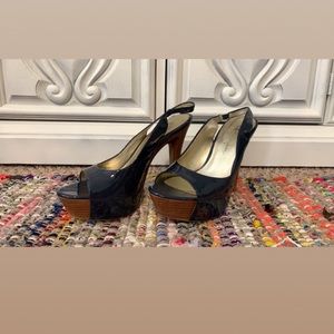 Jessica Simpson Navy Heels 6.5